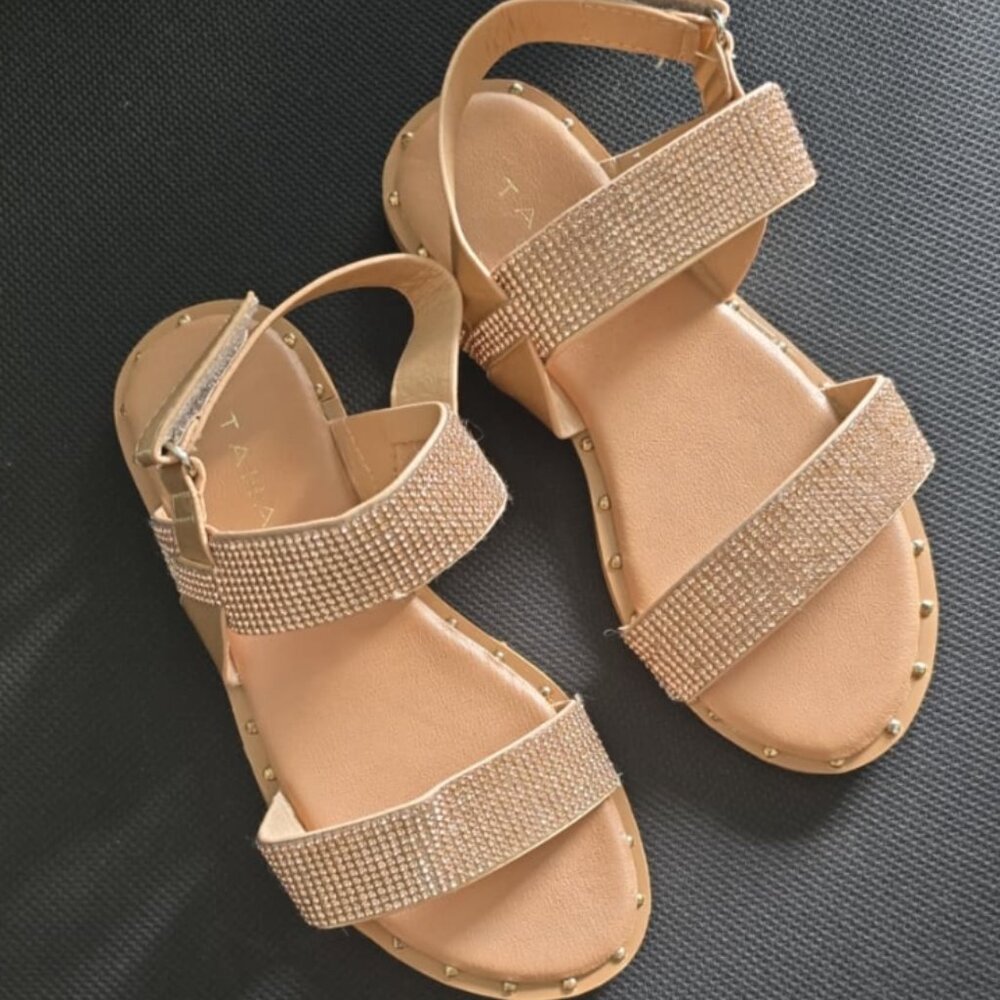 🎀✨ Tahari Girls Sparkle Dress Sandals | Special Occasion Shoes | Size 1 ✨🎀 - Picture 1 of 3